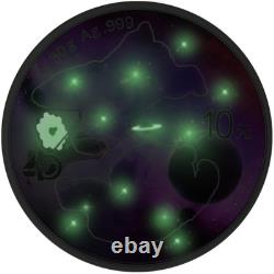 10 Yuan Glowing Galaxy Edition IV Panda China 30 Gram Silver 2022 10 Yuan Glowing Galaxy Edition IV Panda China 30 Gram Silver 2022