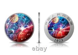 10 Yuan Glowing Galaxy Edition V Panda China 30 Gram Silver 2023