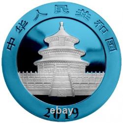 10 Yuan Space Blue Edition Panda China 30 Grams Silver 2019