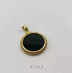 14K Yellow Gold Plated 925 Silver Beautiful Coin Pendant China Panda Yuan