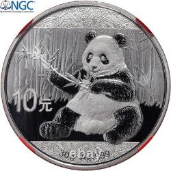 #1507137 China, 10 Yüan, Panda, Kung Fu Panda 3, 2017, Proof, Silver, NGC, MS7