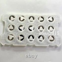 15 PCS China 2024 10Yuan China panda Silver Coin 30g Full page 30g15