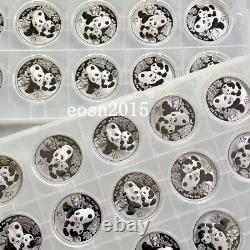 15 PCS China 2024 10Yuan China panda Silver Coin 30g Full page 30g15