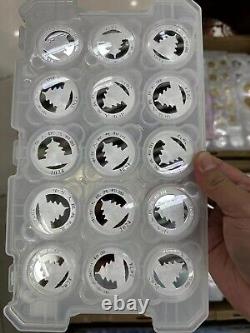15 PCS China 2024 10Yuan China panda Silver Coin 30g Full page 30g15