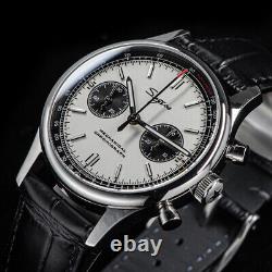 1963 Star Panda Seagull Movement Auto Mechanical Chronograph Sapphire Watch Gift