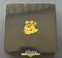 1986 China Giant Panda 5 Yuan Uncirculated Silver Coin with Box, Case & COA