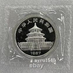 1987 China 10YUAN Panda Silver Coin China 1987 Panda Silver coin 1OZ With Box
