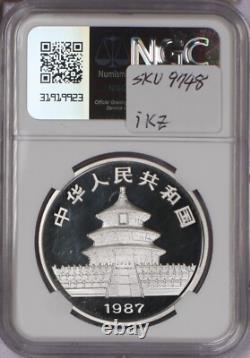 1987 Silver Panda 1 oz. 10 Yuan NGC PF69 Ultra Cameo. Free shipping