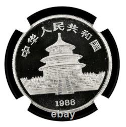 1988 1 oz. 9995 Platinum Chinese Small Date Proof Panda Coin NGC PF69 UC