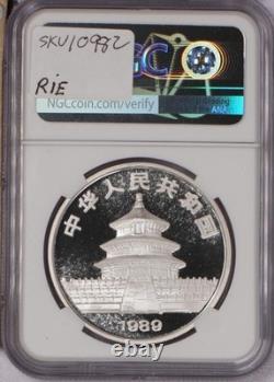 1989-P Silver Panda 1 oz. 10 Yuan NGC PF69 Ultra Cameo. Free shipping