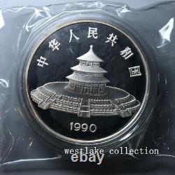 1990 China 100YUAN Panda Silver Coin 12oz Ag. 999 China Panda Silver Coin