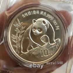1990 China 10YUAN Panda Coin China 1990 Panda Silver coin 1OZ With box