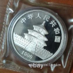 1990 China 10YUAN Panda Silver Coin PF 1oz Ag. 999 China Panda PF Silver Coin