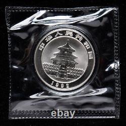 1992 China Panda Silver Coin 10 Yuan 1 oz Panda Silver Coin Large Date