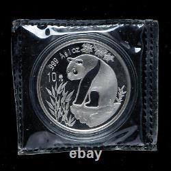 1993 China Panda Silver Coin 10 Yuan 1 oz Panda Silver Coin