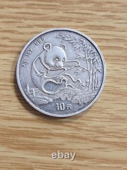 1994 1oz 10 Yuan China Silver Panda Coin (Large Date) BU