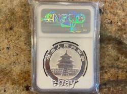 1994 1oz 10 Yuan China Silver Panda Coin (Large Date) BU MS-69