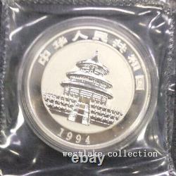 1994 China 10YUAN Panda PF Silver Coin Ag. 999 1oz China 1994 Panda Silver coin