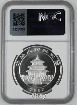 1997 China 10 Yuan Panda 1 oz Silver Coin NGC MS68 Large Date 6887053