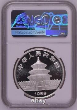 1Pcs NGC MS69 1989 China 10 Yuan Panda Silver Coin 1 Oz Silver Panda Coin