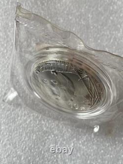 2001 China 1oz panda silver coin 10Yuan, Large D edition, with original label