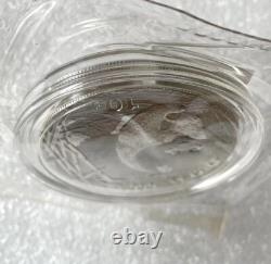 2001 China 1oz panda silver coin 10Yuan, Large D edition, with original label