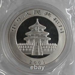 2001 China Panda Coin 10YUAN Panda Silver Coin China 2001 Panda Silver Coin 1oz