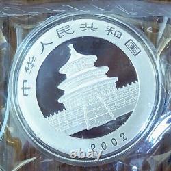2002 China 10YUAN Panda Silver Coin 1oz China 2002 Panda Silver Coin