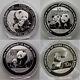 2004-2014 China 10yuan 4 Big Banks(icbcabcccbboc) Panda Silver Coin 1oz4pcs