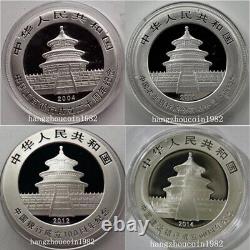 2004-2014 China 10Yuan 4 Big Banks(ICBCABCCCBBOC) Panda Silver Coin 1oz4PCS