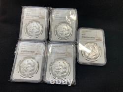2005 China Panda Silver 10 Yuan 1 oz NGC MS 69