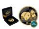 2008 1oz 10 Yuan Silver Panda China Black Empire 24kt Gold Proof Only 1000 #148