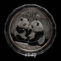 2009 China 50 Yuan 5 oz Proof Panda Silver Coin