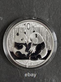 2009 China Chinese Silver Panda coin 1oz 10 Yuan. 999 Fine bullion