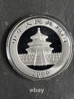 2009 China Chinese Silver Panda coin 1oz 10 Yuan. 999 Fine bullion