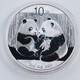 2009 China Panda 1oz Silver Coin Pre-owned With Milk Spots Special Price