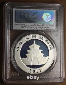 2011 10 Yuan Silver Panda Ms70 First Strike Pcgs Slabbed World Coin #ace17