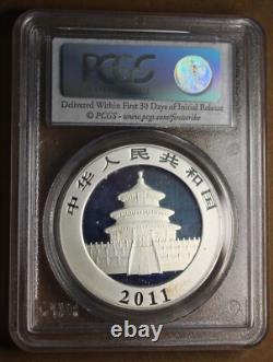 2011 10 Yuan Silver Panda Ms70 First Strike Pcgs Slabbed World Coin #ace17