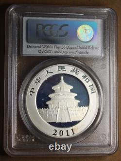2011 10 Yuan Silver Panda Ms70 First Strike Pcgs Slabbed World Coin #ace17
