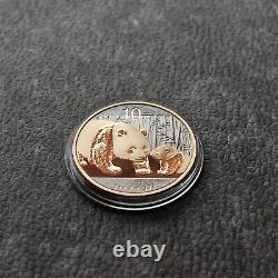 2011 1OZ 10Yuan Silver Panda China Gold Black Empire 24kt Gold NEW ONLY 1000pc
