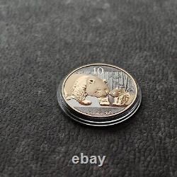 2011 1OZ 10Yuan Silver Panda China Gold Black Empire 24kt Gold NEW ONLY 1000pc