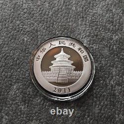 2011 1OZ 10Yuan Silver Panda China Gold Black Empire 24kt Gold NEW ONLY 1000pc