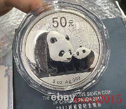 2011 China 5oz panda silver coin 50Yuan, China panda Commemorative silver Coin