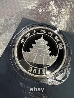 2011 China 5oz panda silver coin 50Yuan, China panda Commemorative silver Coin