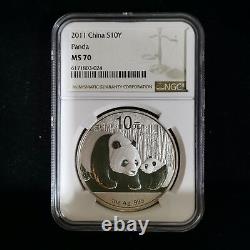 2011 Collection Panda Coin China 10 Yuan 1oz Ag. 999 Panda Silver Coin