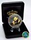 2012 1oz 10yuan Silver Panda China Gold Black Empire 24kt Gold New Only 1000pc