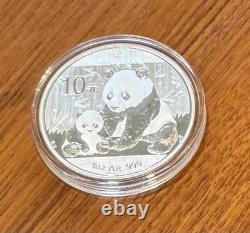 2012 China 1 oz. 999 Pure Silver Panda (In Capsule)