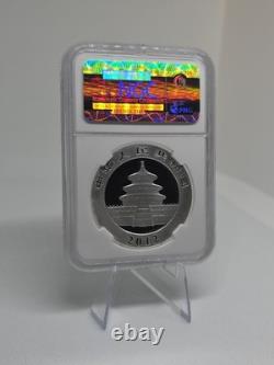 2012 China Panda. 999 Fine Silver 1 Ounce 10Yn Coin NGC MS 69 Early Releases