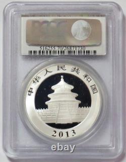 2013 Silver China 10 Yuan 1 Oz Panda Coin Pcgs Ms 70