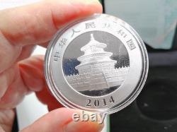 2014 CHINA PANDA Bamboo TEMPLE of HEAVEN Silver 10 Yuan Chinese Coin